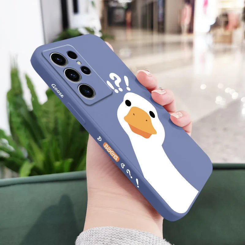 Doubt Goose Phone Case For Samsung Galaxy S25FE S24 S23 S22 S21 S20 Ultra Plus FE S10 S9 S10E Note 20 ultra 10 9 Plus Cover