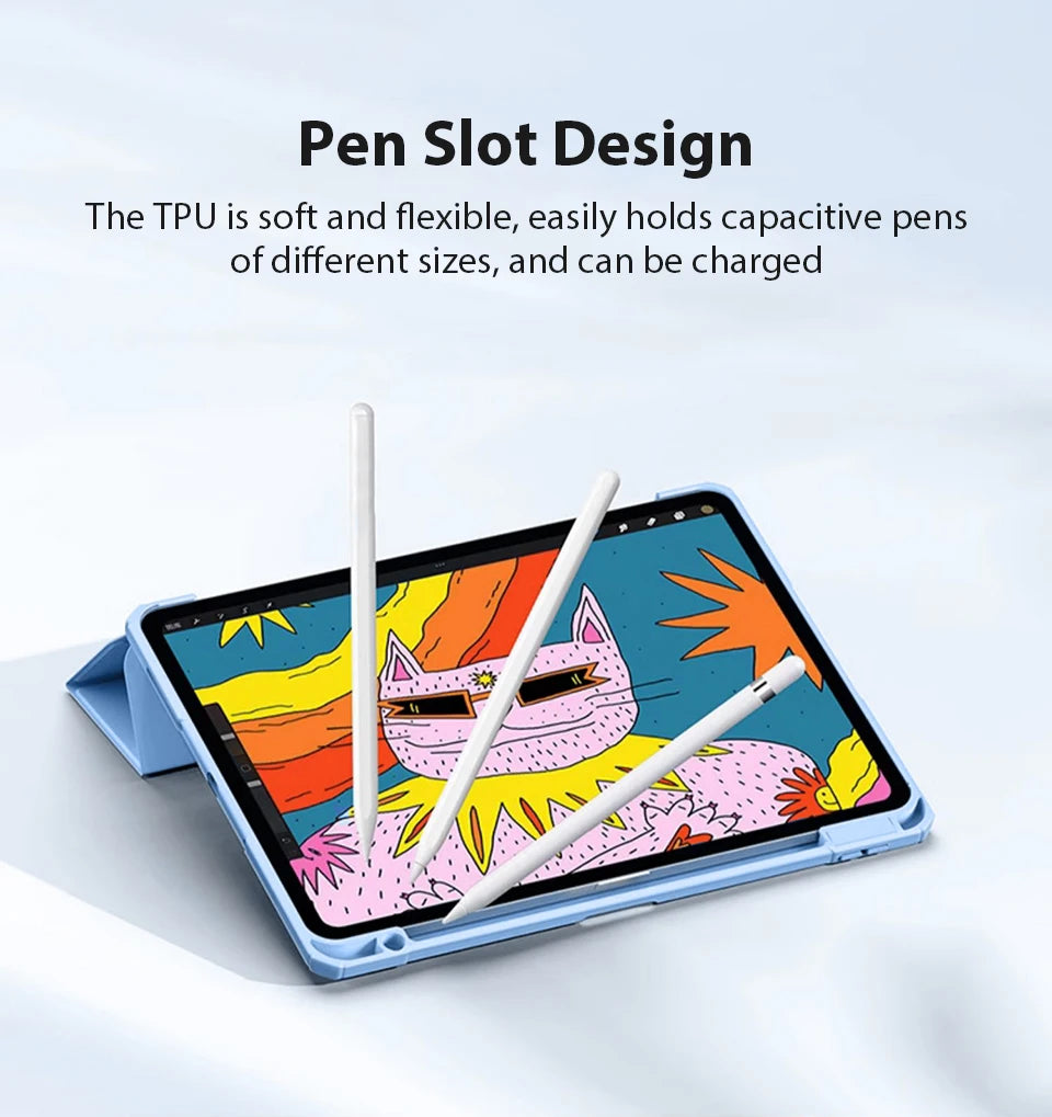 For iPad A16 Case Pro 11th M5 M4 12.9 10 9 9th 10th Generation For Ipad Air 13 11 M3 M2 5 4 Mini 7 6 2025 10.9 Protective Cover