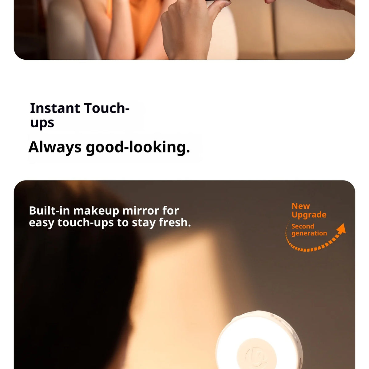 Original Ulanzi LM23 Light 3-Level Brightness Magnetic Soft LED Light Portable Pocket Vlogging Live Streaming Content Creation