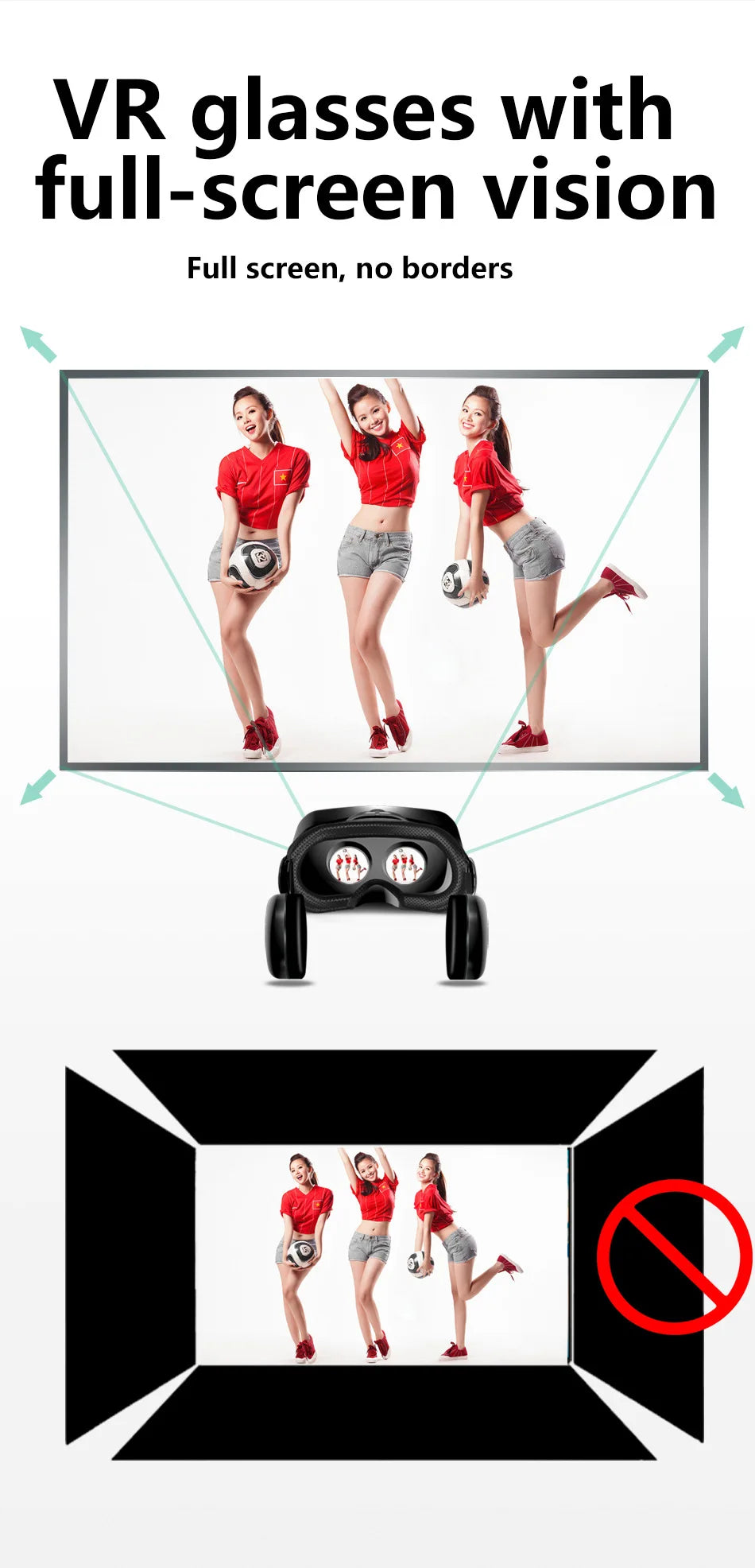 VRG Pro 3D Virtual Reality VR Glasses Devices Headset Viar Goggles Helmet Lenses Smart For Phone Smartphones Viewer Cell Devices