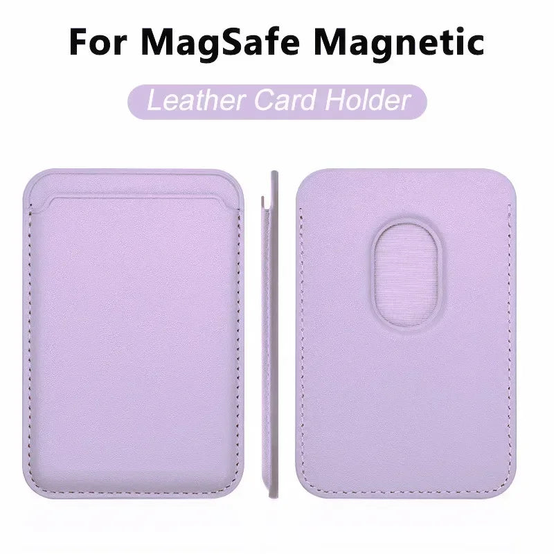 For Magsafe Accessories Magnetic Wallet Holder Leather Case For iPhone 13 12 14 15 16 17 Pro Max Card Holder Phone Purse Cover