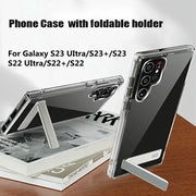 Clear Mobile Phone Case for Samsung Galaxy S26 S24 S25 S23 22 Ultra FE Plus with Kickstand Transparent Stand Cases Back Cover
