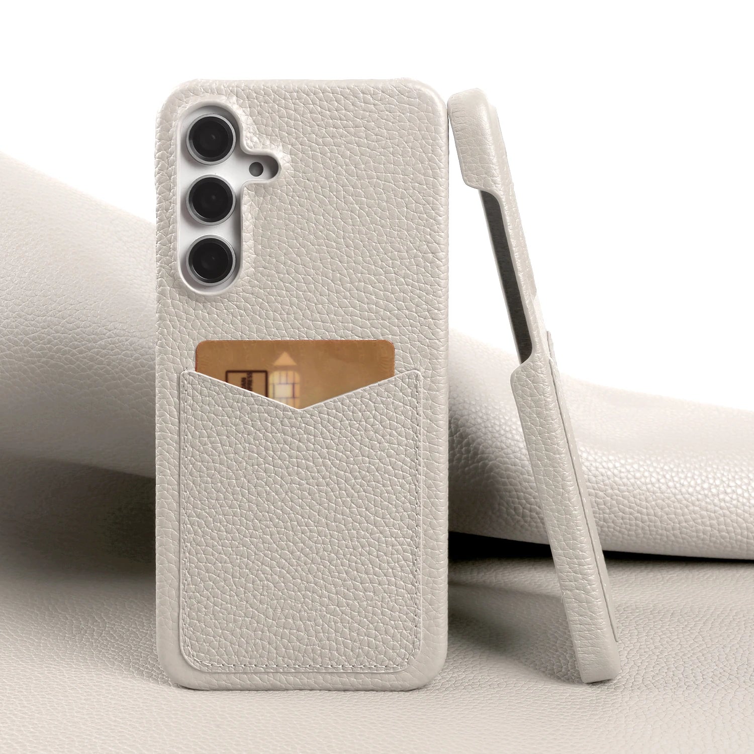 Premium Card Slot Genuine Leather Case For Samsung Galaxy S25 FE Ultra S24 Plus S23 S22 S21 Phone Back Cover Case Coque Funda