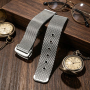 Metal Strap for Omega Seamaster 300 007 Watch Band 20mm Mesh Stainless Steel Universal Strap Luxury Bracelet for Men Accessories