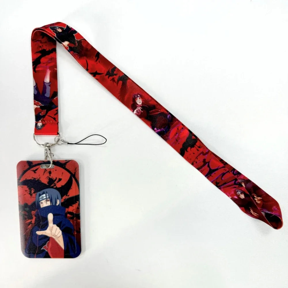Lanyards Keychain Animated Cartoon Badge Holder ID Credit Card Pass Hang Rope Lanyard For Keys Anime Accessories Gifts