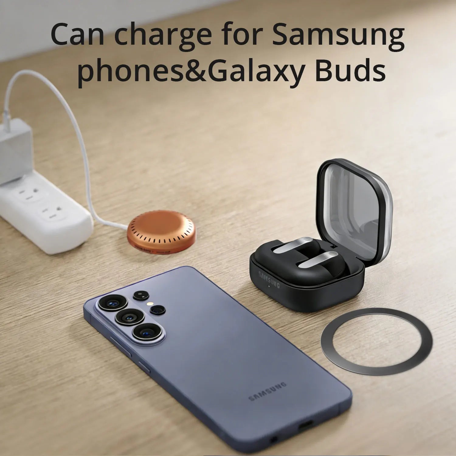 Bonola Magnetic Wirelesss Charger 25W for Samsung S26 Ultra Fast Wireless Charging Pad Type C Cable for Galaxy S25/S24/S23/S22
