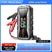UTRAI  27000mAh Car Jump Starter Power Bank 6000A Car Booster Auto Emergency Starting Device Jump Start for Petrol Diesel