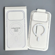 Original For Magsafe Clear Phone Case For iPhone 18 17 16 15 14 13 12 Pro Max Mini Wireless Charging With Touch Camera Button