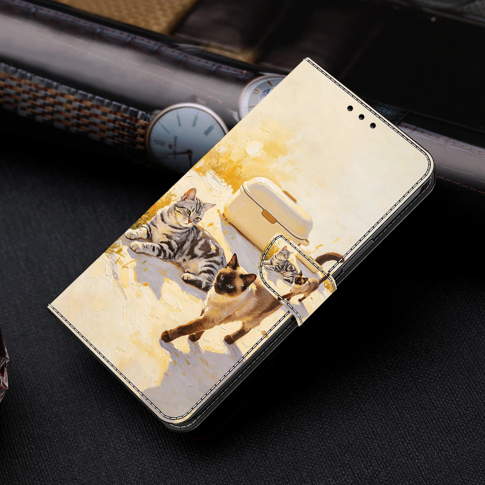 3D Magnetic Flip Leather Cover Wallet Case For iPhone 17 17e 16e 16 15 14 13 12 11 X Xr Xs 8 7 6 6s SE Mini Air Pro Max Plus