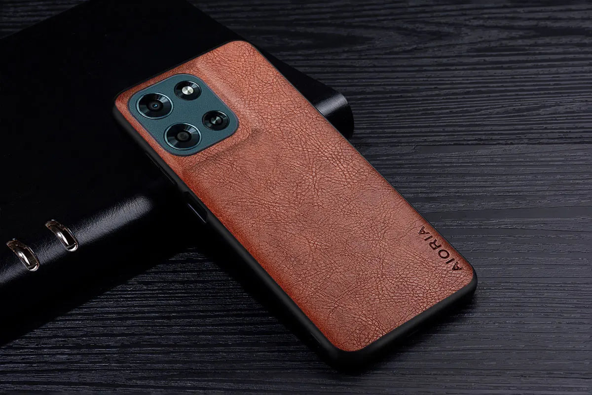 Luxury Leather Case For Moto G Power Stylus Play 2026 2025 2024 4G 5G Business Style Retro Litchi Pattern Back Cover