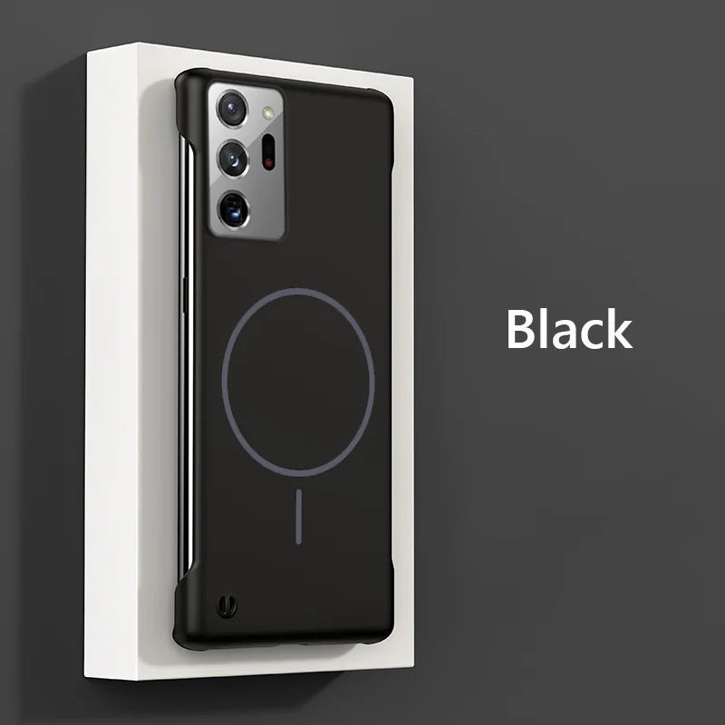 For Magsafe Frameless Magnetic Wireless Charging Phone Case For Samsung Galaxy Note 20 Ultra Note20Ultra Slim Hard Back Cover