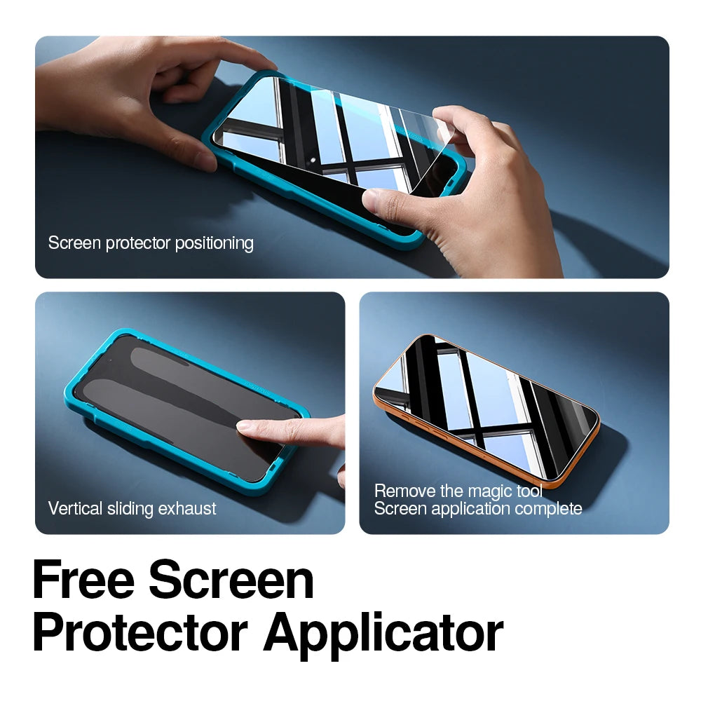SmartDevil HD Tempered Glass Film for iPhone 17 ProMax Privacy Screen Protector for iPhone 17Air 17Pro 16Pro 16 Anti-fingerprint
