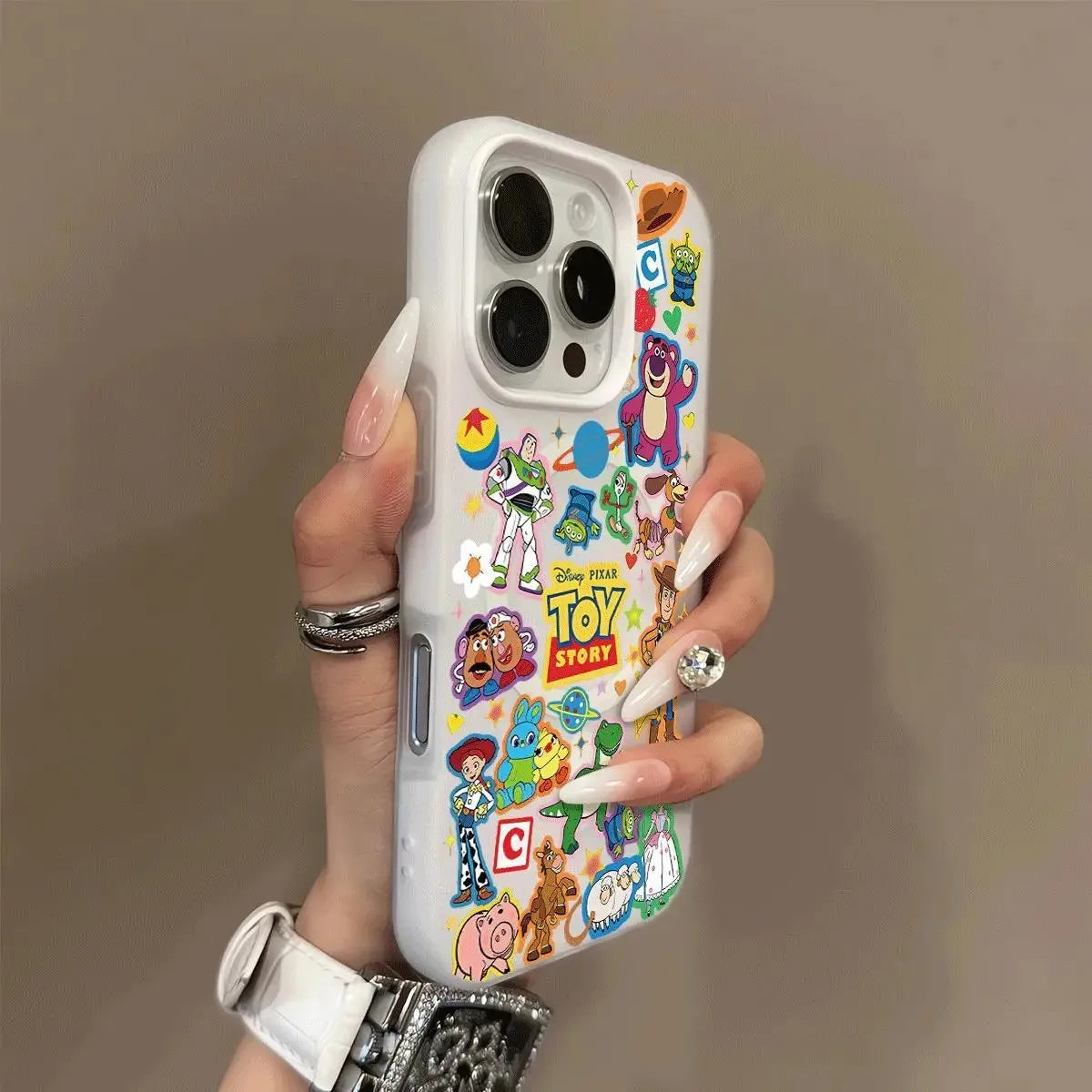 New cartoon Toys Storys Silicone Matte Candy Color 2 in 1 Phone Case for iPhone 17 17e Air 16e 16 15 14 13 Plus 12 11 Pro XR Max