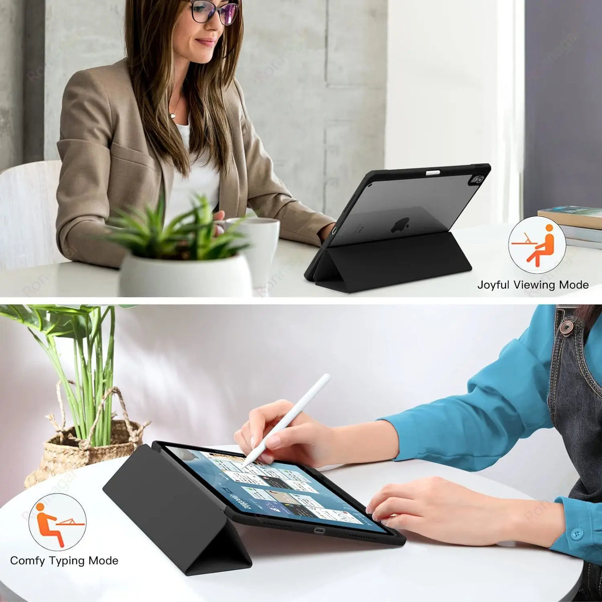 Smart Case for iPad A16 A19 12th 11th Gen 2026 2025 2024 Air11 13 M4 M3 Air 8 7 6 Air 5 4 Pro11 13 M4 M5 M2 10th 9 8 7 10.2 10.5
