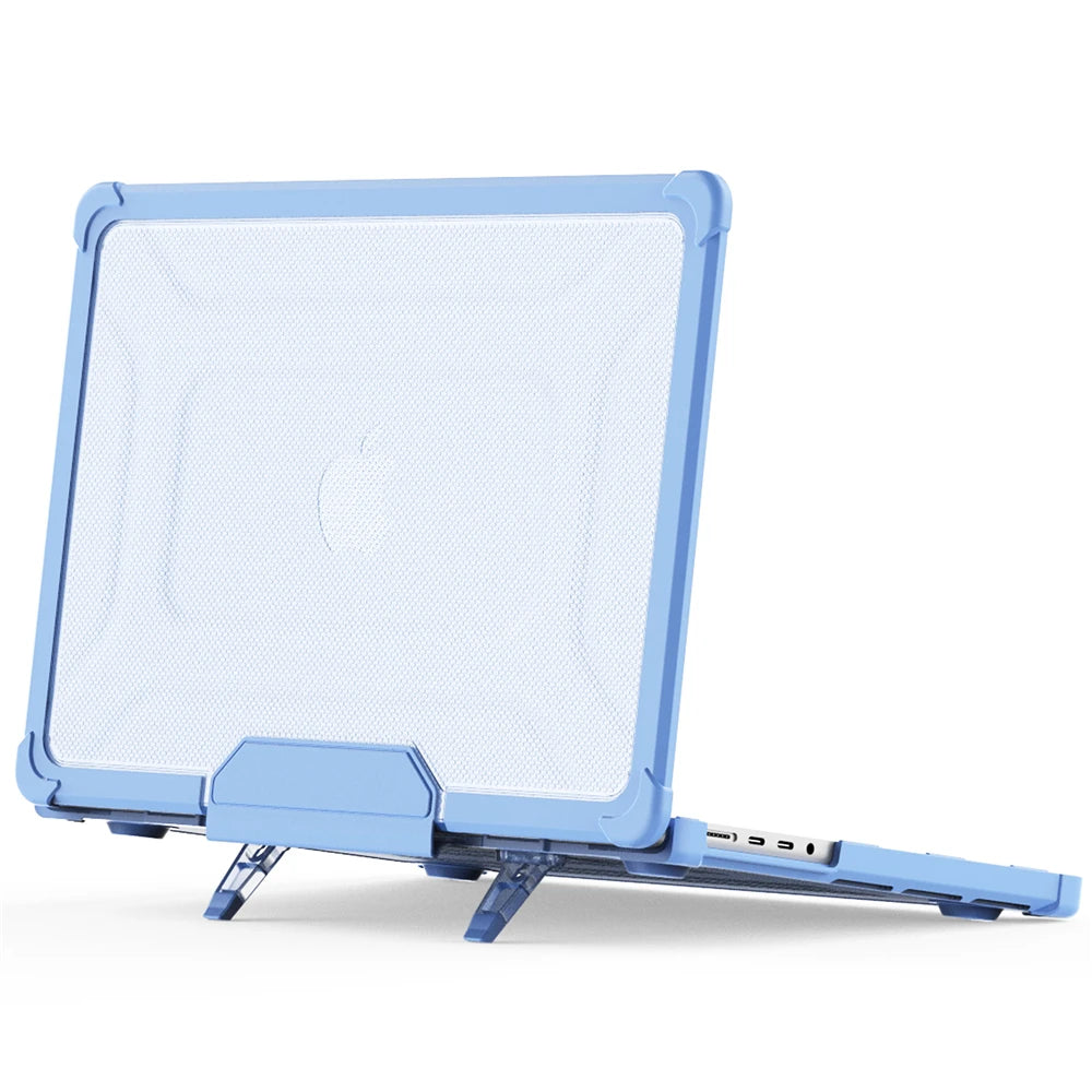 Laptop Case for MacBook Air 15 2025 Cover with Dustproof Plug & Touch Film & Keyboard Cover for MacBook Air Pro M1 M2 M3 M4 Case