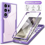 360° Full Cover Case for Samsung Galaxy S24 S25 Ultra S22 S23 S21 Plus Fe A54 A34 A24 A14 A53 A33 A23 A13 Shockproof Soft Cover