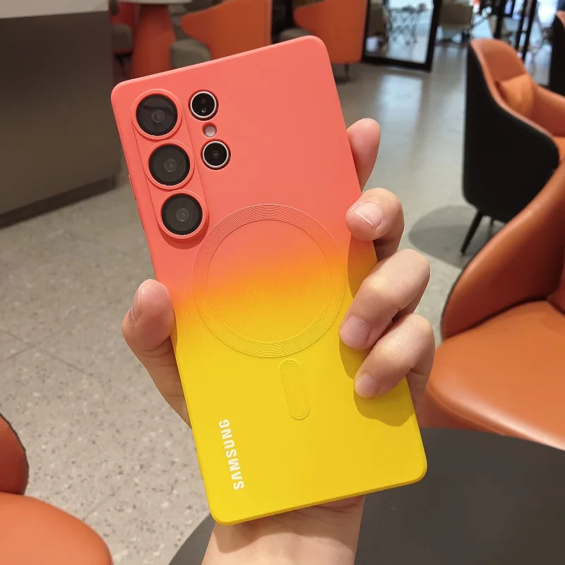 Comes With Lens Film Gradient Color Case For Samsung Galaxy S26 S25 FE S24 S23 S22 S21 S20 Ultra Plus S20 FE Soft Silicone Cover