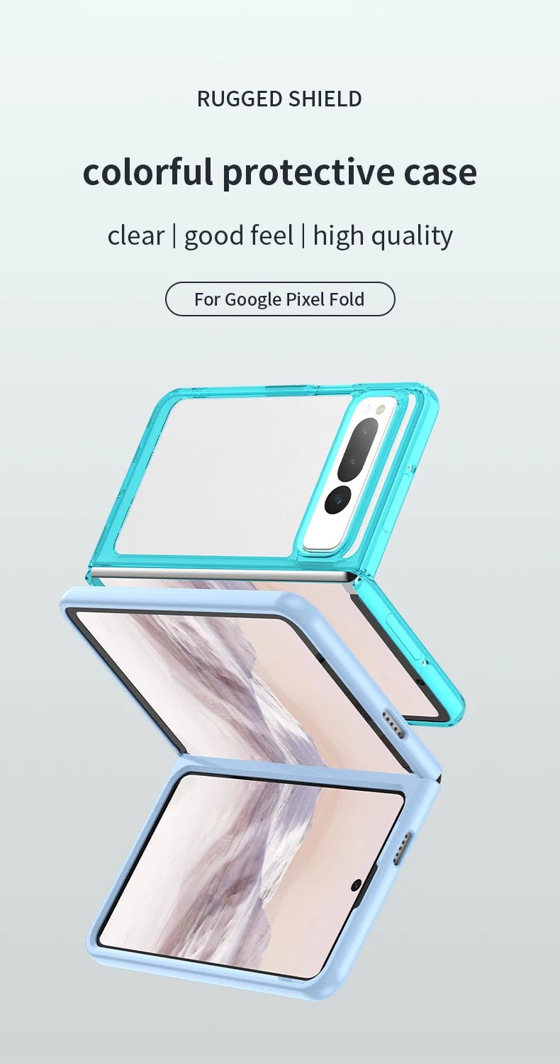 Colorful protective Case For Google Pixel Fold Shockproof Back Cover