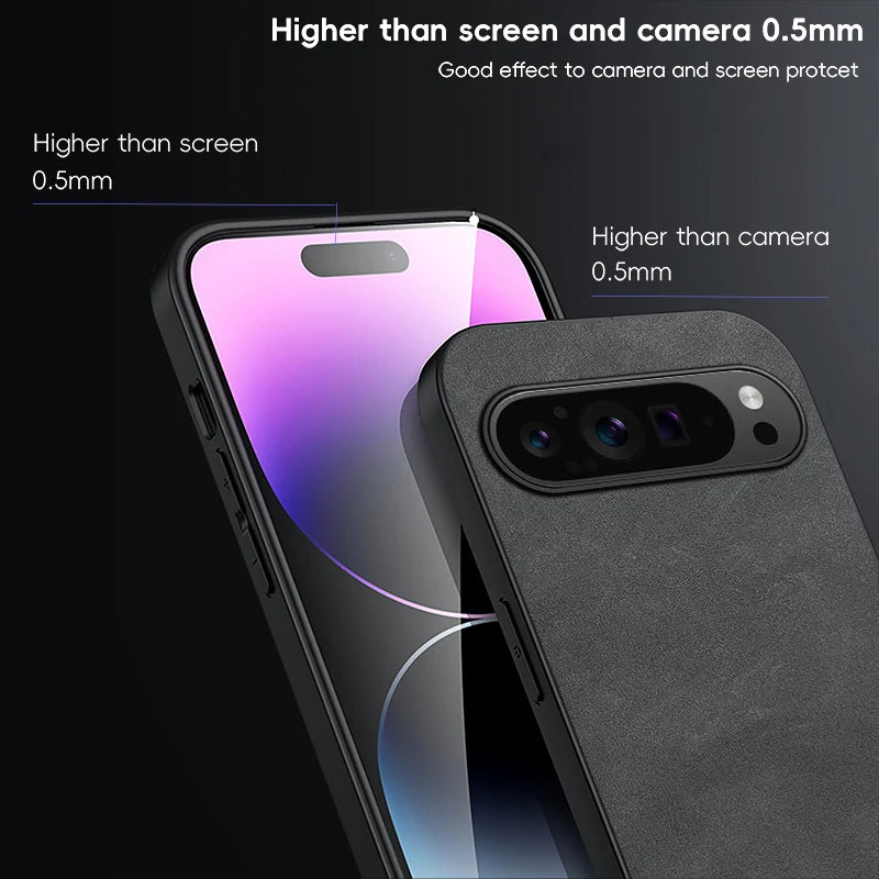 Luxury PU Leather Phone Case for Google Pixel 11 10 9 XL 110A 9A 8A 7A 0Pro 9Pro 8Pro 7Pro Shockproof Protection Soft Back Cover
