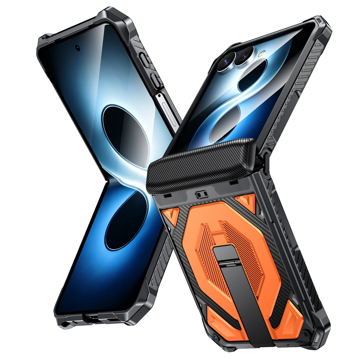 Case For Samsung Galaxy Z Flip 8 Z Flip 7 Magnetic Stand Hinge Protection Military-Grade Protection Rugged Shockproof Phone Case