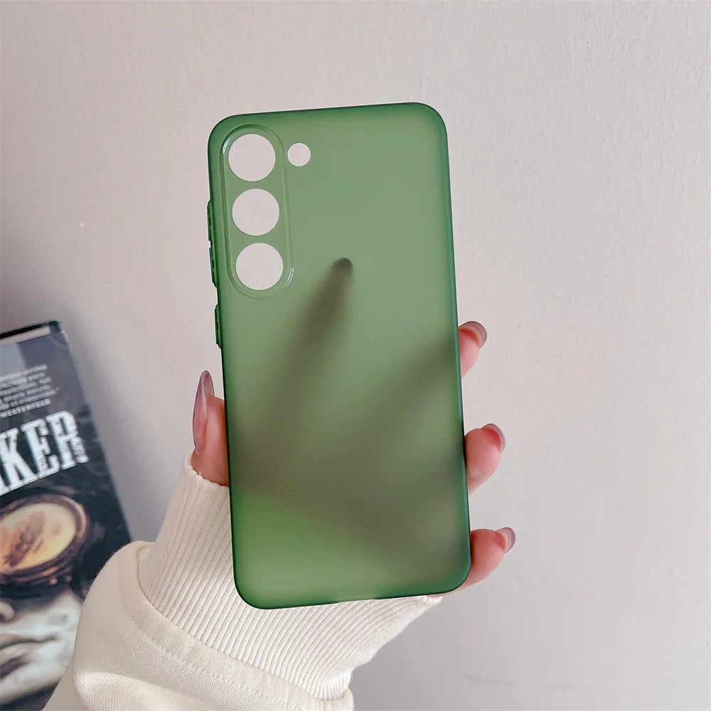 Thin Matte Shockproof Case For Samsung Galaxy S25 S24 S23 S22 S21 Ultra Plus FE A52 A53 A73 A72 A32 A14 A54 Note 20 Ultra Cover