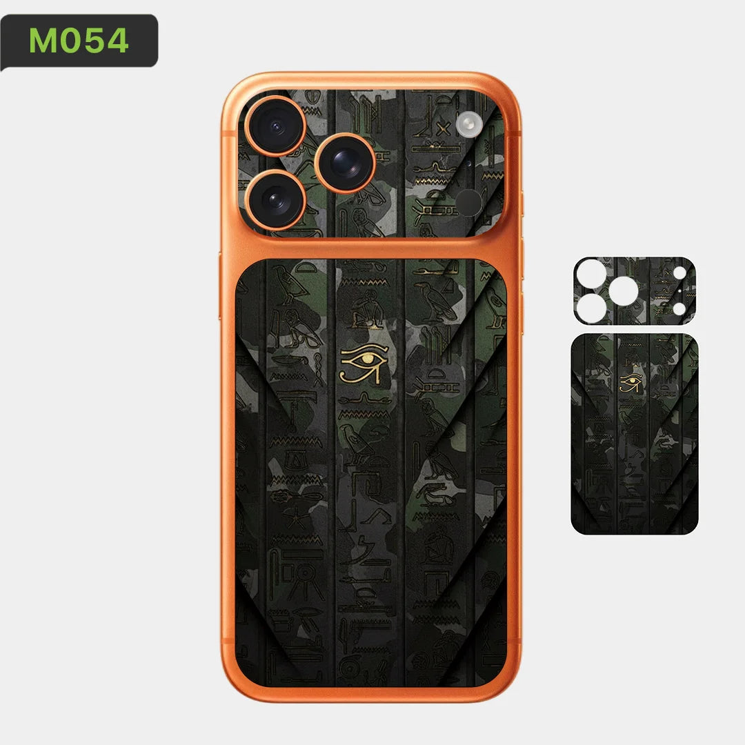 BC05 for Apple iPhone 17 Pro Max /17 Pro/Air Camera with Battery Skin Wrap 3D Colorful Rear Protective Sticker Film