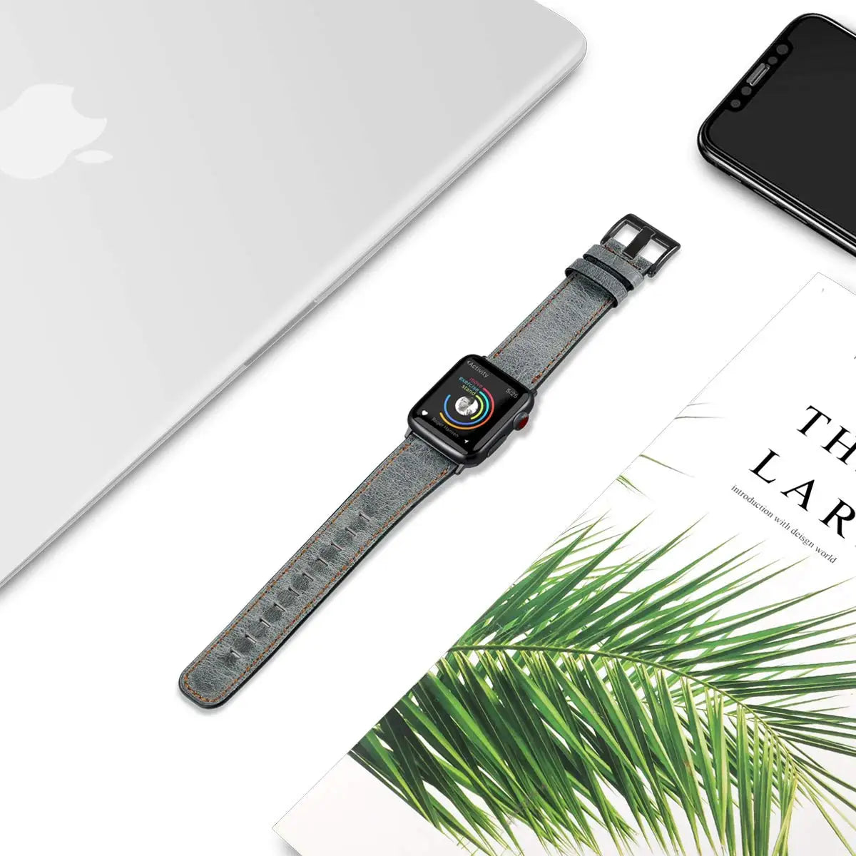 Leather Strap For Apple Watch Band 44mm 40mm 45mm 41mm 42mm 38mm 46mm 49mm bracelet Correa iWatch Series 10 9 8 Ultra 2 se 7 6 5