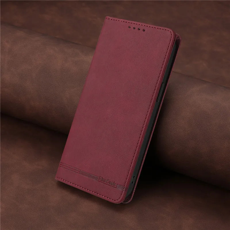 Leather Retro Anti-theft Wallet Flip Case For Motorola MOTO G Stylus Power Play 2025 2024 2023 2022 5G 4G Magnetic Phone Cover