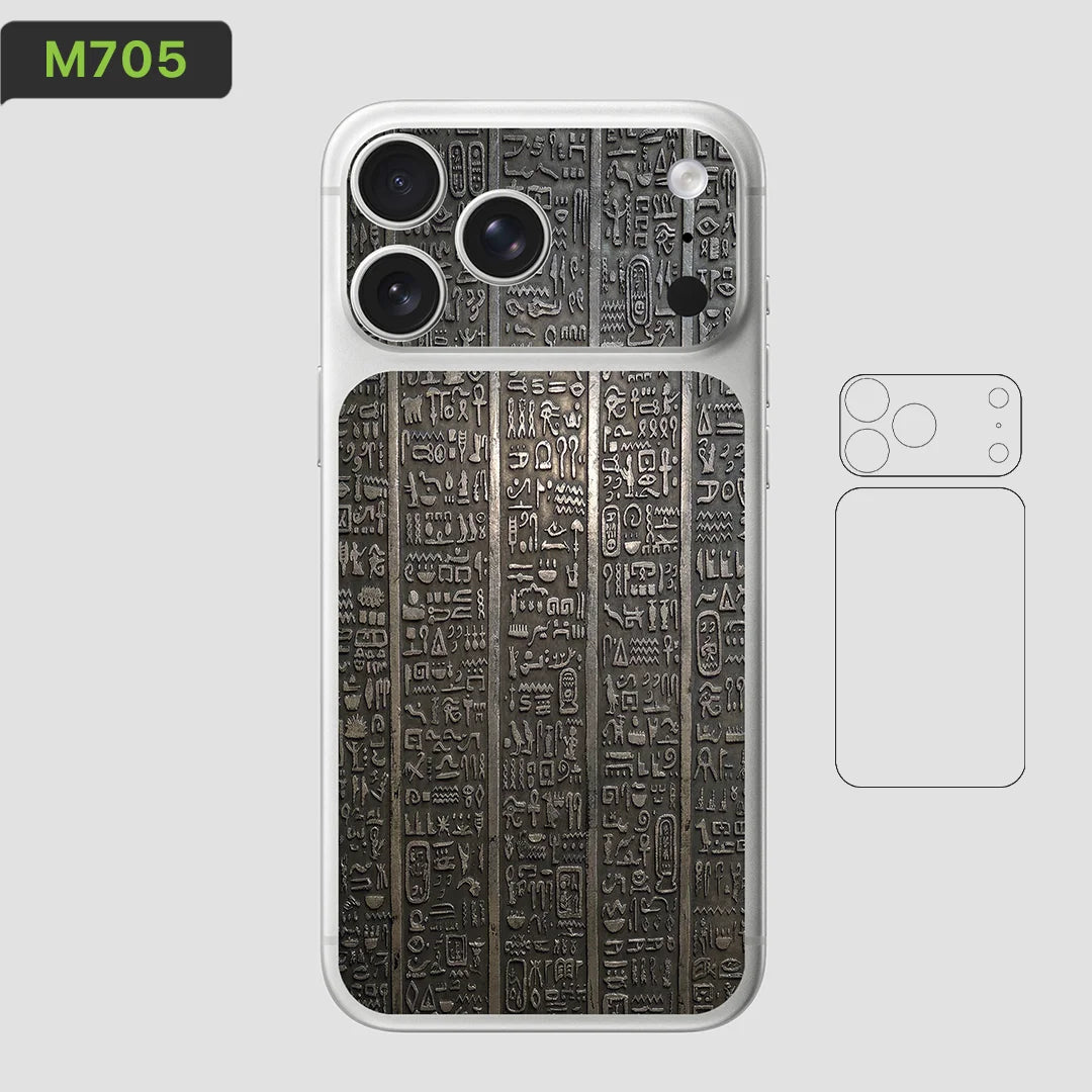 BC05 for Apple iPhone 17 Pro Max /17 Pro/Air Camera with Battery Skin Wrap 3D Colorful Rear Protective Sticker Film