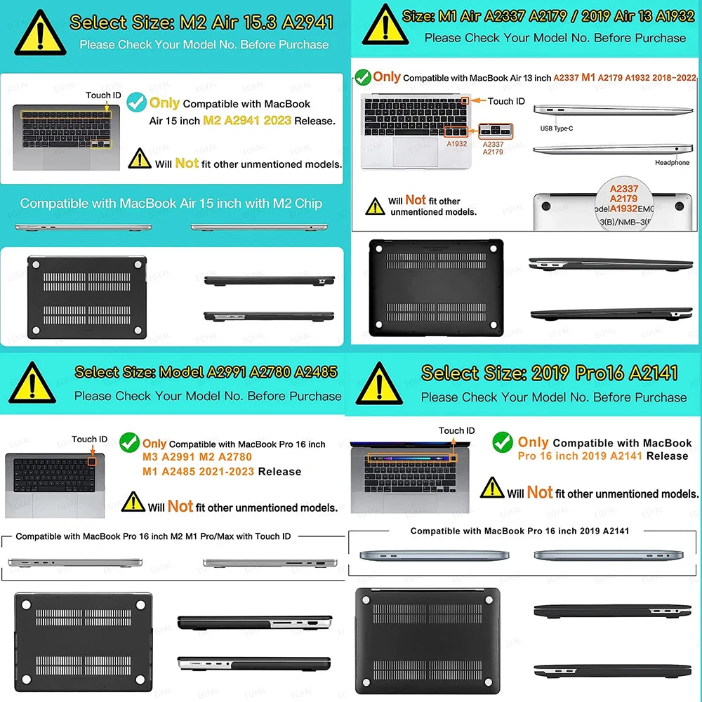 Print Laptop Case For Macbook air 13 2025 Case M2 M3 M4 Chip Model A3240 Cover for Air 15 M4 2025 A3241 M3 M2 15.3 Case