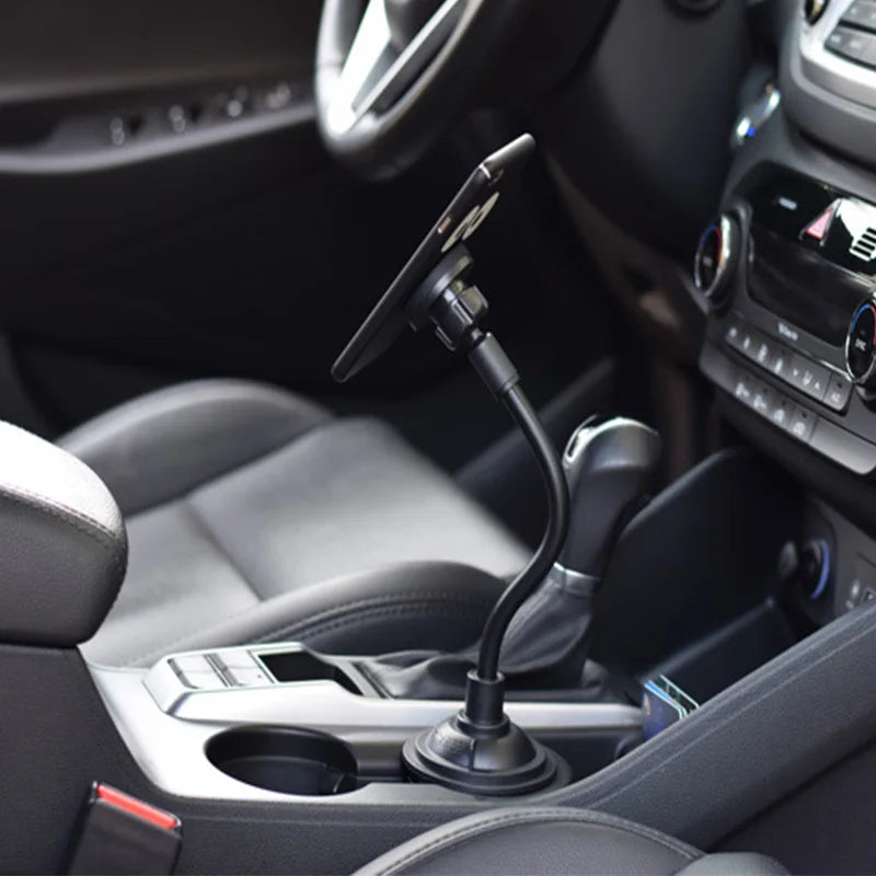 Magnetic Car Cup Holder Cellphone Mount Stand for Mobile Cell Phones Adjustable Car Cup Phone Mount