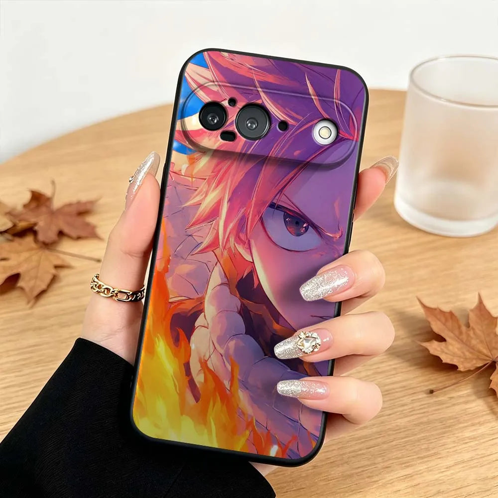 Anime FAIRY TAIL For Google Pixel 10 10A 9 8 7  9a 8A 7a 6a XL Pro 5G Black Phone Case Cover