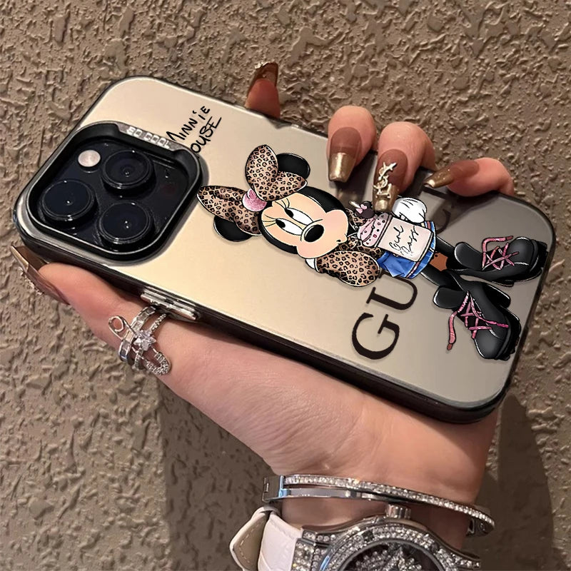 Disney Minnie Cute Creative Phone Case For iPhone 17 16e 16 15 14 13 12 11 mini Pro Max X XR XSMAX 8 7 Air Plus Anti Fall Matte