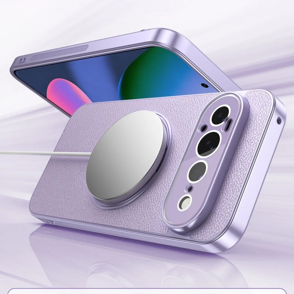Luxury 360° Rotating Bracket Magnetic Case for Google Pixel 11 10 9 Pro XL 10A 9A 8A for Magsafe Full Lens Protection Back Cover