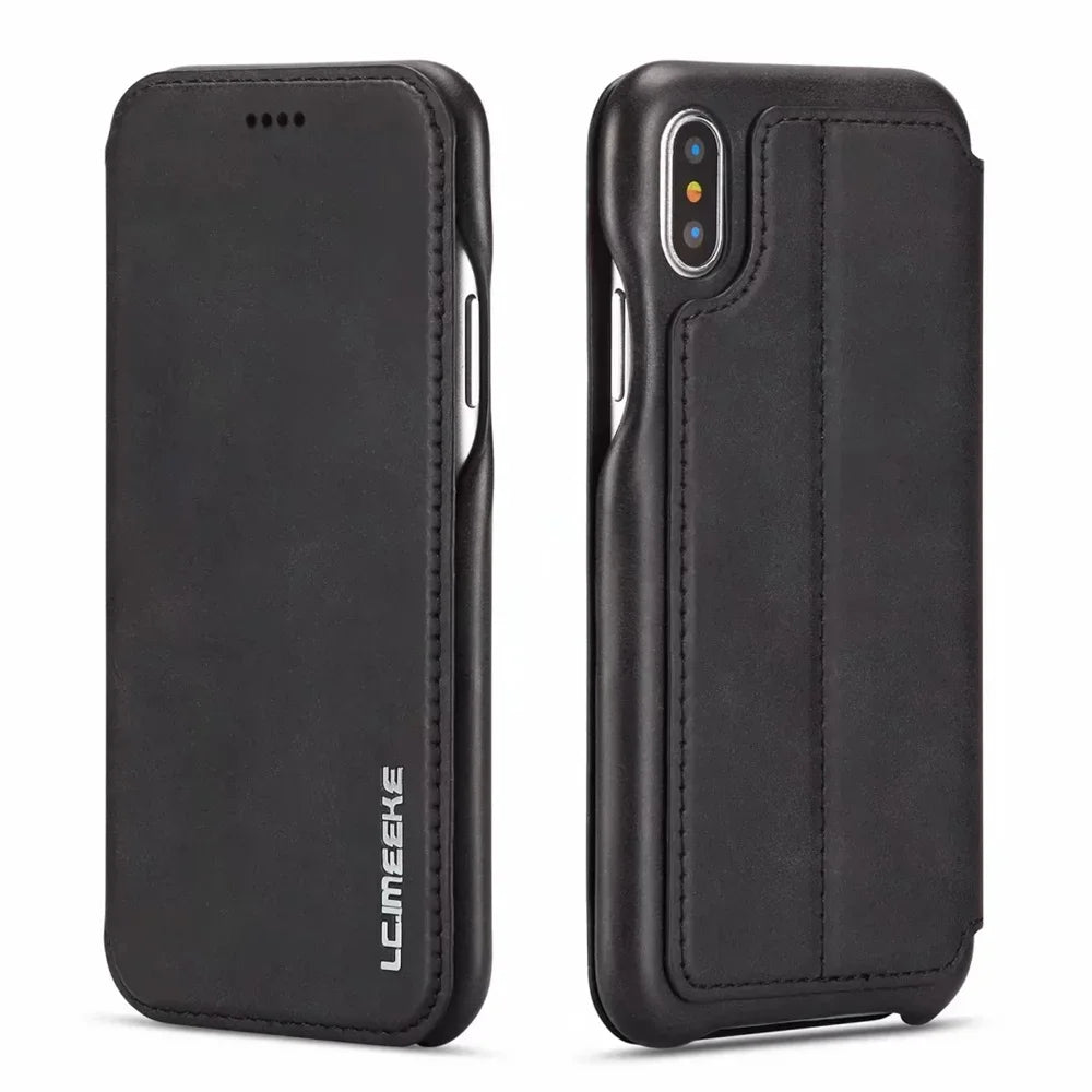 Luxury Ultra Thin Leather Case Flip Cover for Samsung Galaxy S26 S25 S24 S23 S22 S21 S20 FE Ultra Plus A54 A52s S10 S8 Note 20