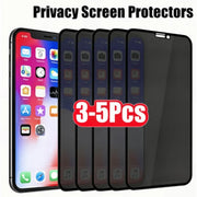 3-5PCS Anti-Spy Glass for iPhone 15 14 13 12 11 Pro Max Mini X XS XR 7 8 16 Plus Privacy Screen Protector For iPhone SE 2020
