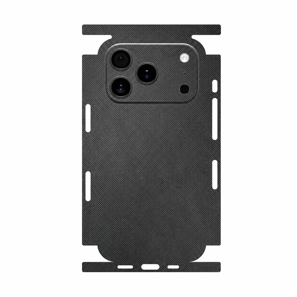Full Wrap Back Skin for iPhone 17 16 15 14 13 Pro Max Faux Leather Rear Protective Film Anti Scratch Phone Sticker