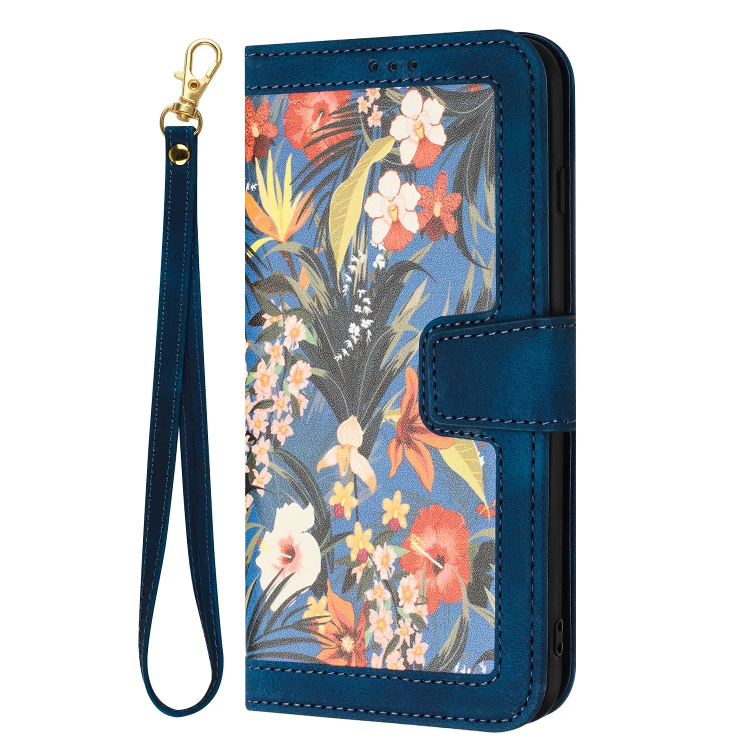 Painting Art Flower Leather Phone Wallet Case Book For Samsung Galaxy S25 S24 S23 S22 S21 S20 FE A06 A16 A26 A36 A56 Flip Cover