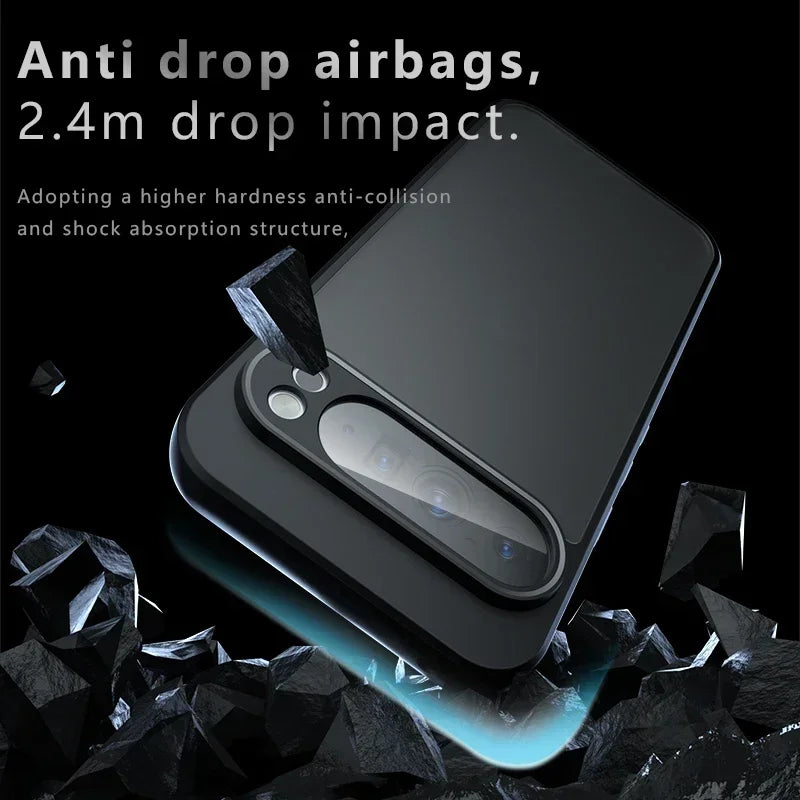Luxury Matte Armor Phone Case for Google Pixel 11 10 9 8 Pro XL 7 6 9A 8A 7A 6A Hard Frosted Shockproof Cover for Pixel 11Pro