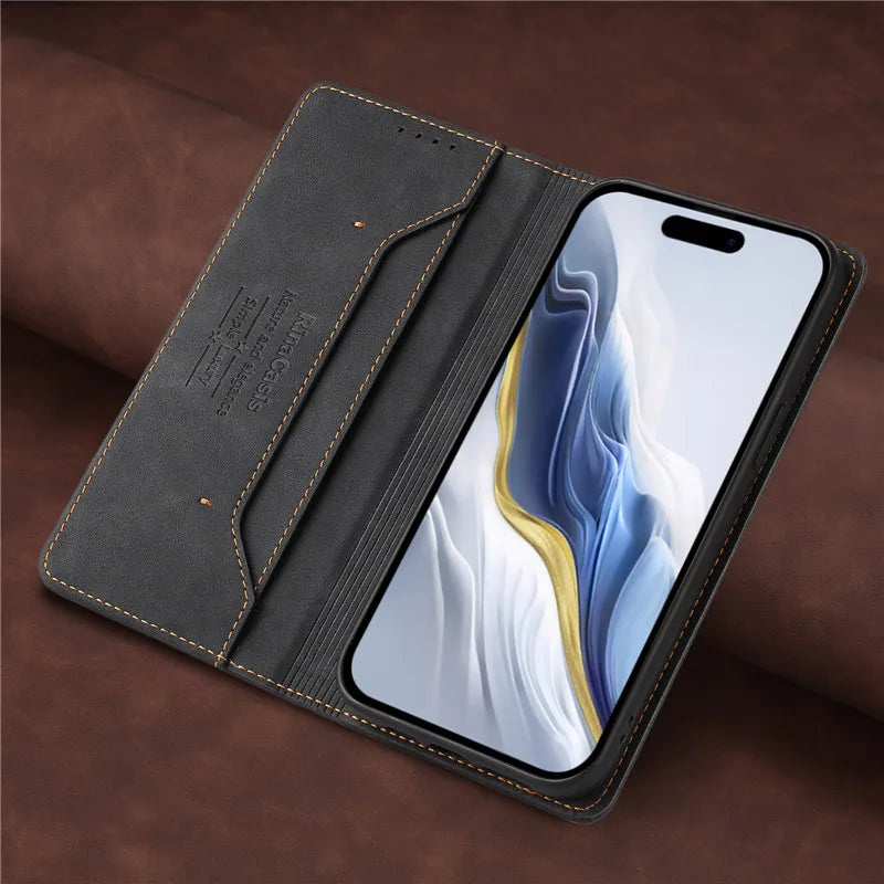 Leather Retro Anti-theft Wallet Flip Case For Motorola MOTO G Stylus Power Play 2025 2024 2023 2022 5G 4G Magnetic Phone Cover