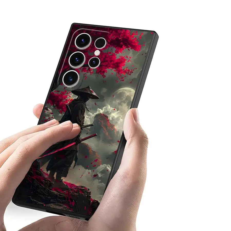 Japanese Katana Funda Phone Cover Case for Samsung Galaxy S26 S25 S21 FE S26 S20 Ultra Note 20 8 9 10 S24 Plus S10 S9 S23