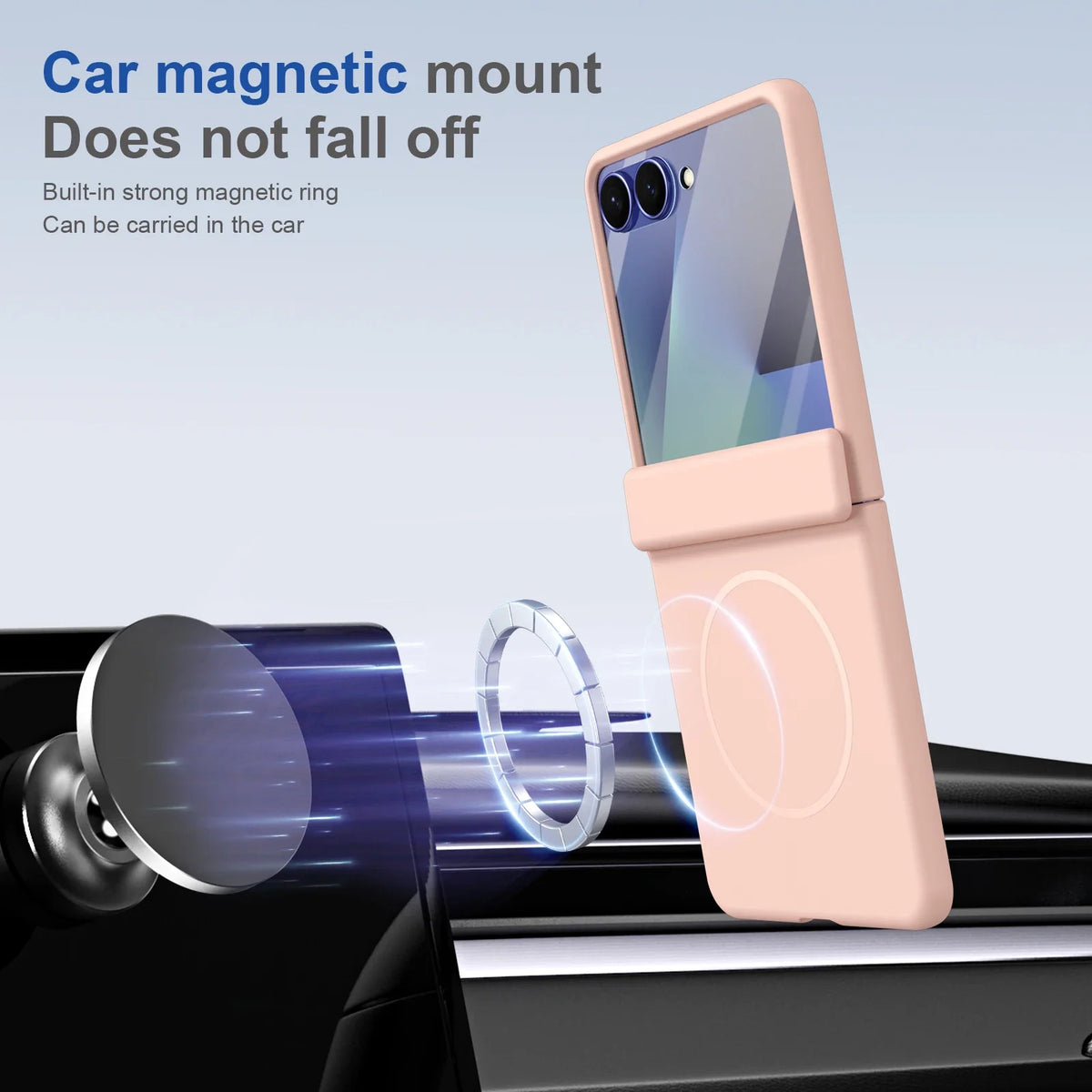 Hinge Protective Magnetic for Samsung Z Flip 8 7 FE 6 5 4 3 with Tempered Protective Film Phone Case for Samsung Galaxy Z Flip 8