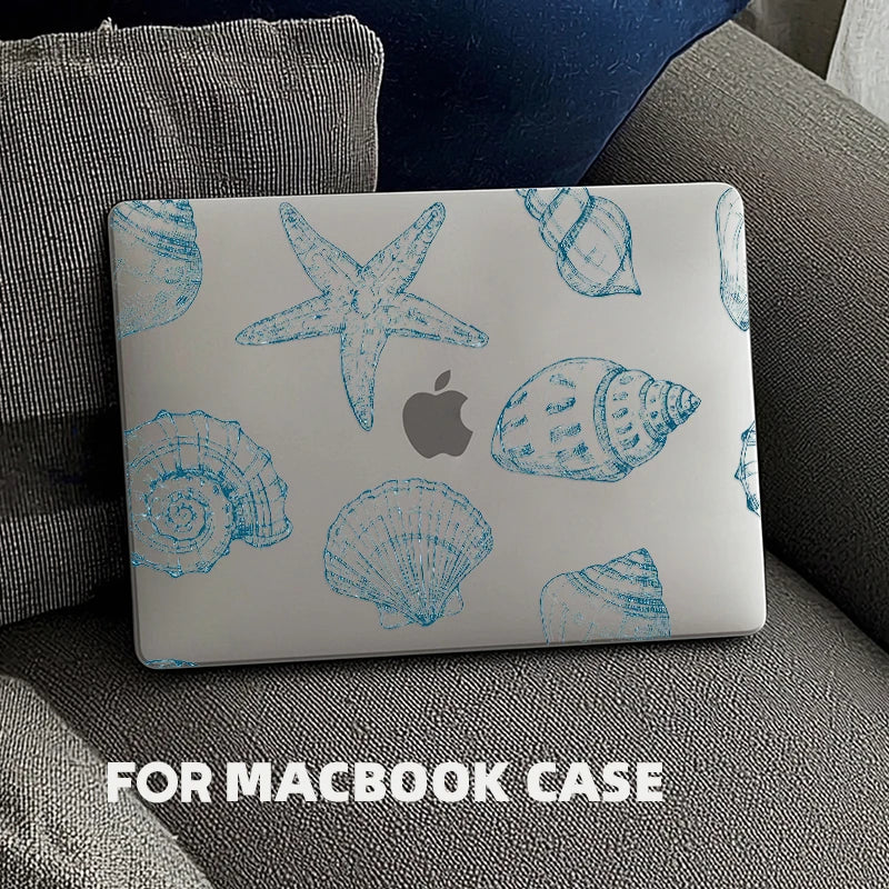 Marine Life Laptop Case For Macbook Air 13 2025 Case M2 M3 M4 Chip MEO A304 Cover for Air 15 M4 2025 A3241 M3 M2 15.3 Case