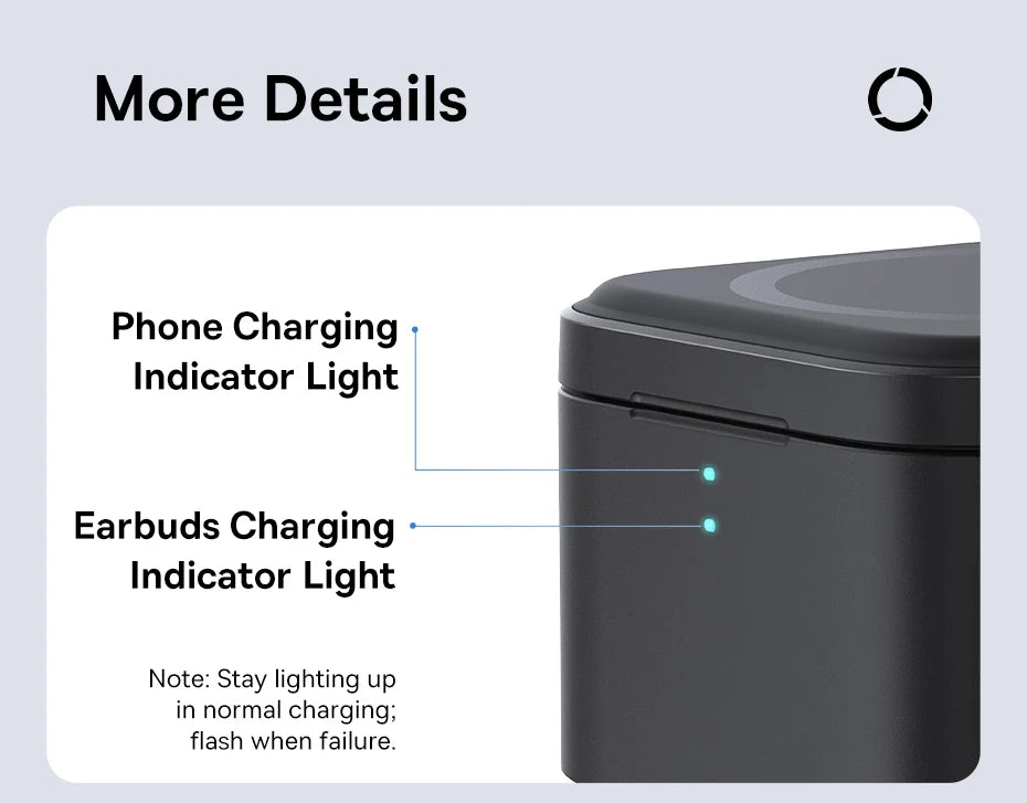 Baseus 3 in 1 Magnetic Wireless Charger Stand 15W Fast Wireless Charging 25W Desktop Dock Station For iPhone16 15 14 13 Airpod