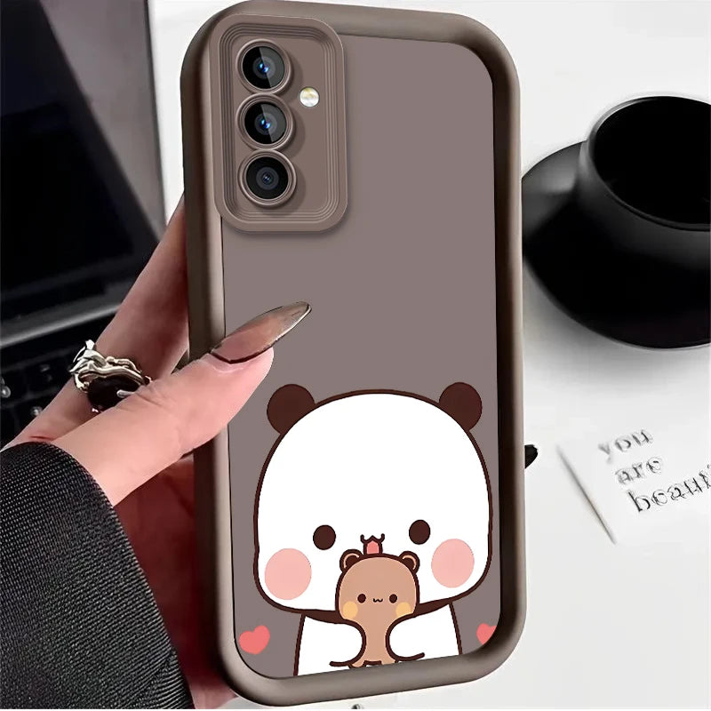 Yier Bubu Pattern Case for Samsung Galaxy S26 S25 Edge S24 Plus S23 S22 Ultra S21 S20 FE A57 A56 A55 A54 5G A53 A51 4G Cover