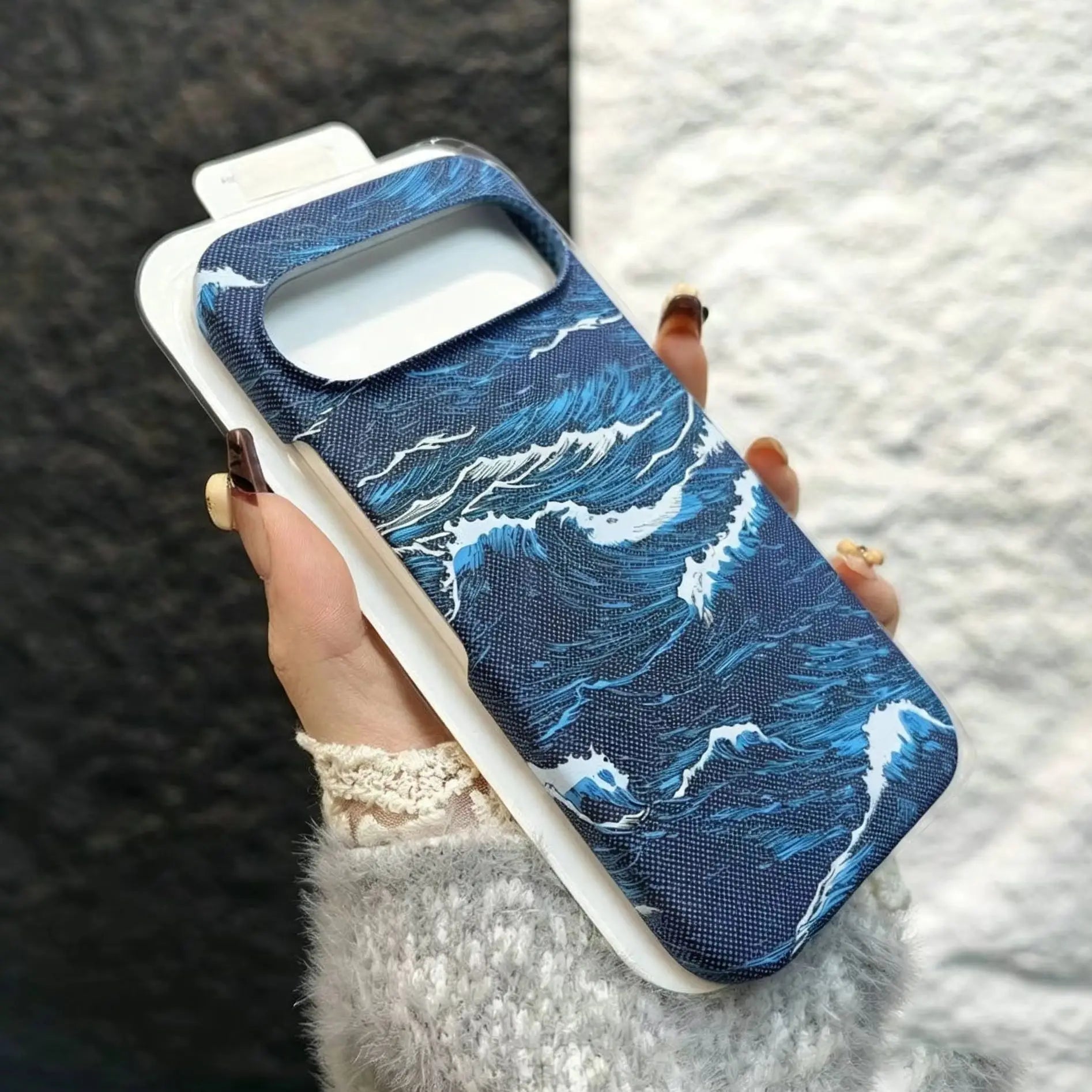 Premium Kevlar Ocean Wave Texture Magnetic Case For Google Pixel 11 Pro XL 10A 9A 8 7 Pro For Magsafe Charge Plastic Hard Cover