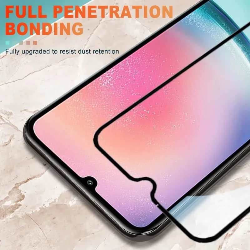 3 Pcs Tempered Glass For Motorola Moto Edge 60 50 40 Neo G Stylus Play 2024 G24 G34 G04 Curved Full Cover Screen Protector