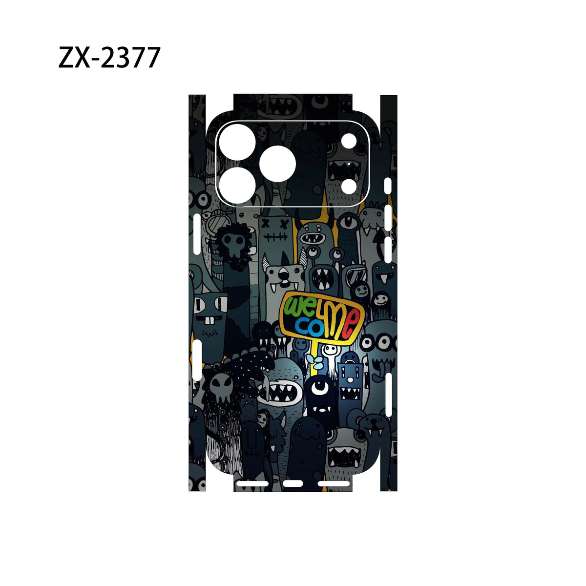 For Apple iPhone 17 16 15 14 IPhone13 Pro Max Full Body Wrap Decal Skin Rear Protective Sticker Film