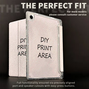 Custom Pattern Protective Case Personalized Design Triple Fold Transparent Cover for iPad Mini Air Pro