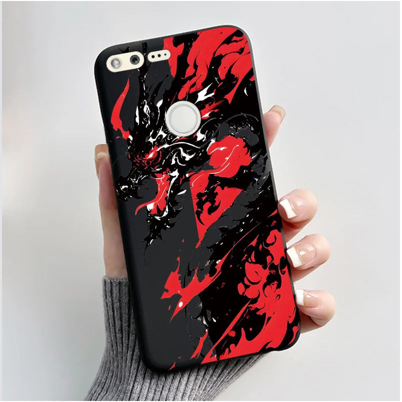 For Google Pixel 1 Soft Silicone Black Case For Google Pixel 1XL Elegant Style New Design Pattern Snow Mountain Casing